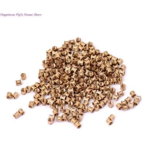 Brass Thread Insert Nut M3*4*4 MM Copper Inserts Injection Nut Embedded Parts Copper Knurl Nut 200pcs/lot