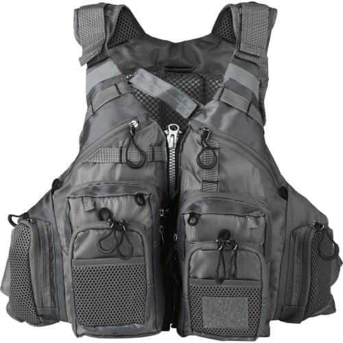 Lixada Outdoor Breathable Fishing Life Vest Life Safety Jacket Swimming Sailing Waistcoat Utility Vest Floatation Floating