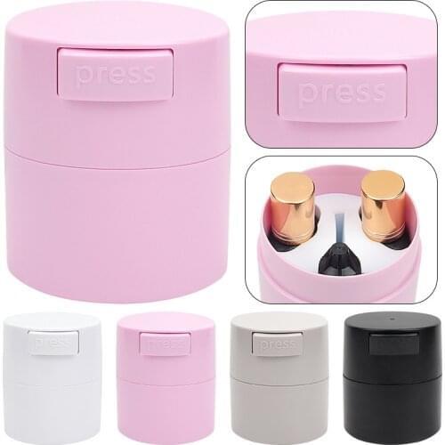 4 Colors Matte Fashion Eyelash Glue Storage Tank Container Adhesive Stand Activated Carbon Sealed Storage Jar Make Makeup Tool