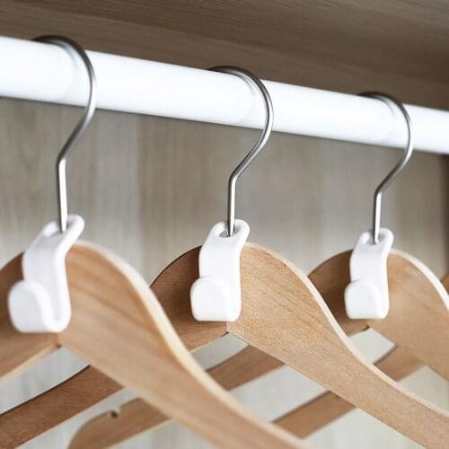 Multi-function Hanger Hook Wardrobe Space-saving Coat Hook Plastic Closet Stack Hanger Rack Bedroom Storage Wardrobe Organizer