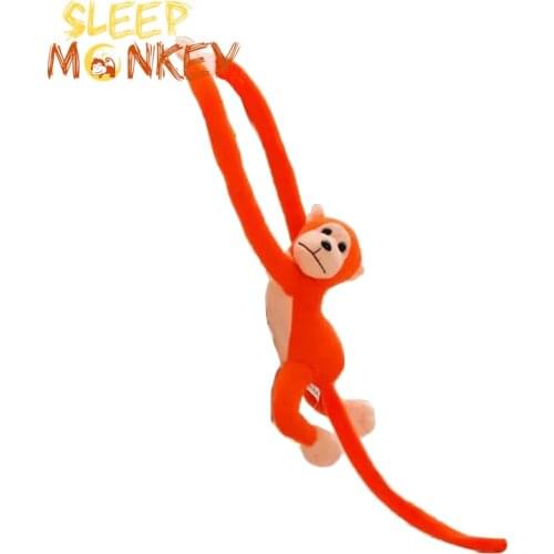 Long Arm Tail Monkey Stuffed Doll Plush Toys Curtains Baby Sleeping Appease Animal Doll Birthday Gifts