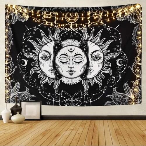 Mandela Wall Hanging Tapestry Psychedelic Pattern Yoga Throw Beach Carpet Hippie Home Decor Mandala Wall Tapestry Polyester BE8