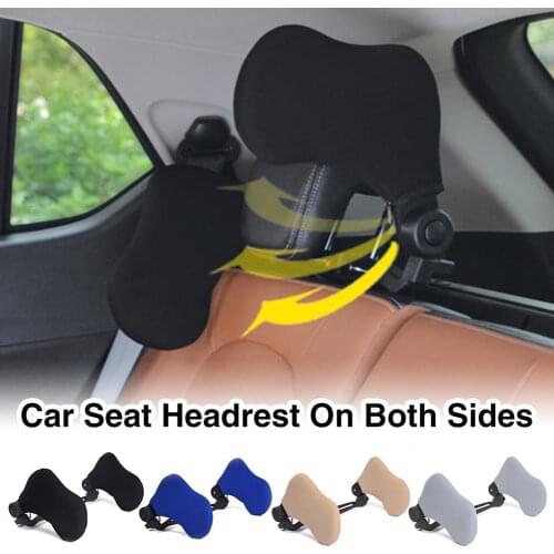 2020 New Car Seat Car Headrest Neck Sleep Cushion Side Nylon Retractable Side Headrest With Elastic For Children And Adults