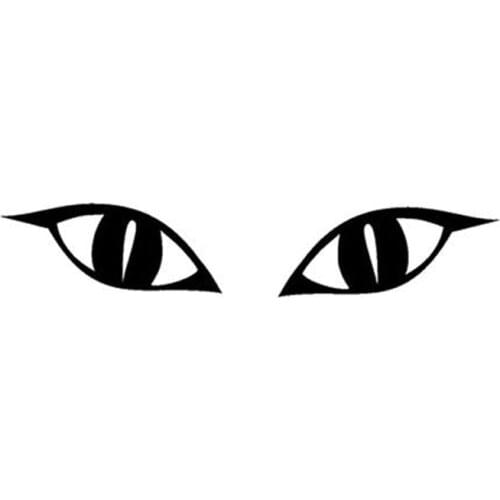 PVC 20cm X 4cm Creative Car Sticker Cute Pretty Savage Evil Eye Accessories Motorcycle Waterproof Car Window Decal