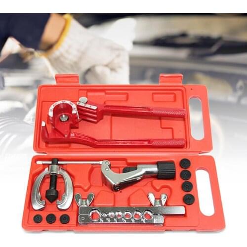 12Pcs/Set CT-2030+CT-369 Flaring Expander Multi-function Rust-proof ABS Car Pipe Flaring Clamp Kits for Univsal Cars