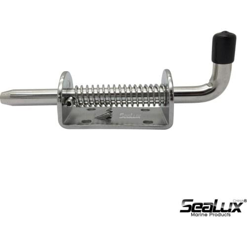 Sealux Marine grade SS304 Heavy duty Barrel bolt with spring Multi-usage for House gate, boat, Yacht Hardware