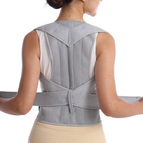 Shoulder Upper Back Brace Therapy Corset Spine Support Belt Scoliosis Straightener Lumbar Posture Correction Bandage Men Women