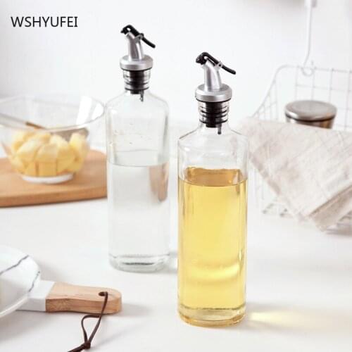 Creative oiler glass leak-proof soy sauce vinegar bottle set oiler vinegar bottle soy sauce vinegar bottle kitchen supplies