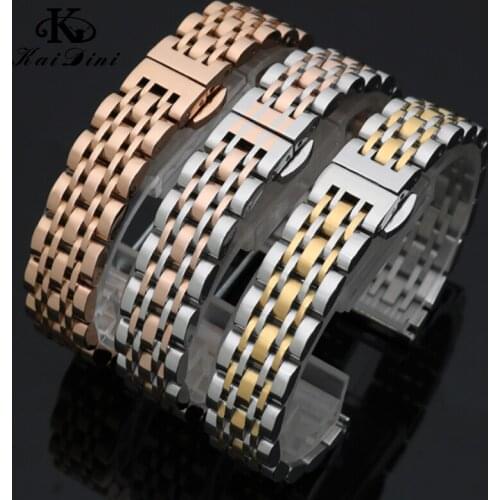 For AR1926 1925 1909 Watch band Universal Stainless Steel Watchband 5 Color wheel Watch chain female 14mm 16mm 18mm 20mm 22mm