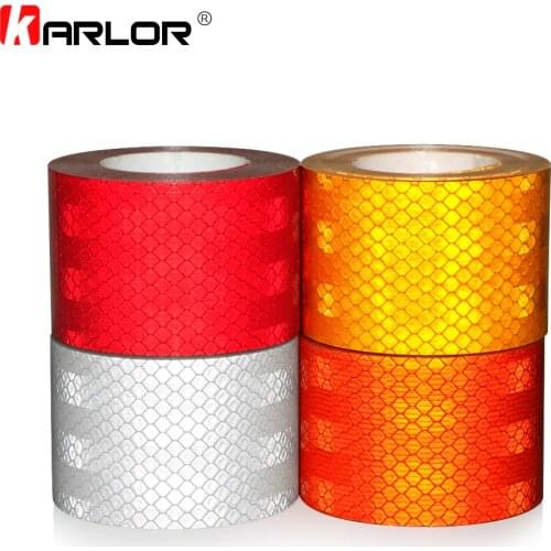 High quality 5x200cm Car Reflective Tape Stickers Auto Motorcycle Safety Reflective Material Film Warning Tape Car Styling