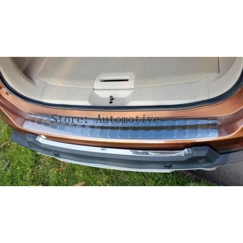 For Nissan Rogue x-Trail t32 2014 2015 2016 2017 Rear Bumper Protector Deck Panel Trim Cover Sill Plate Trunk Cargo Stainless