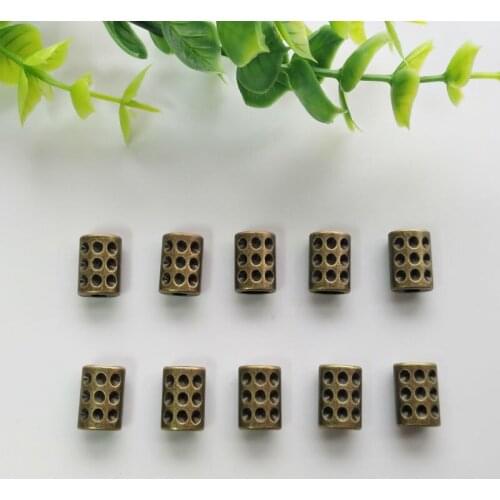 10pcs Antique Bronze Cord End Suspension Clasp Alloy Metal String Cord Locks For Clothes Craft DIY Decoration High Quality