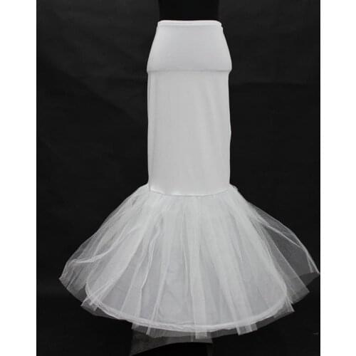 Bridal Petticoat In Stock Hot Sale Mermaid Full Crinoline For Dress Skirt Slip Wedding Petticoat Wedding Prom Accessories