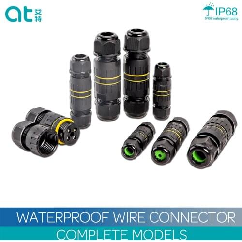 1pcs IP68 Cable Waterproof Connector 2/3/4/5/6 Pin Terminal Adapter Screw Wire Connector for Sealed Junction Box LED Gland