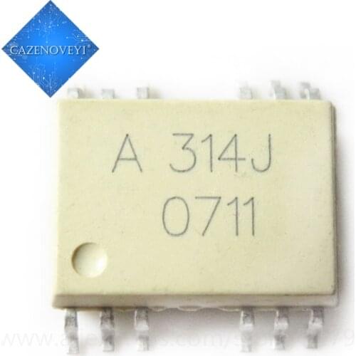 10pcs/lot HCPL314J HCPL314 HCPL-314J A314J OPTOISO DRIVER SOP16 New and Original IC In Stock