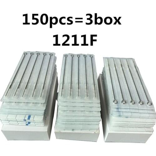 11F 150 PCS Hgih Quality Flat shaders sterilize tattoo needle Assorted For Tattoo Gun Ink Kits Supplies