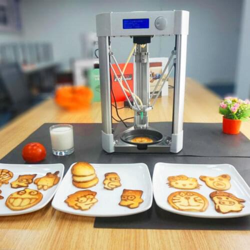 1pc Delta Type Home Used Desktop Food 3D Printer, Pancake Making 3D Printer Machine