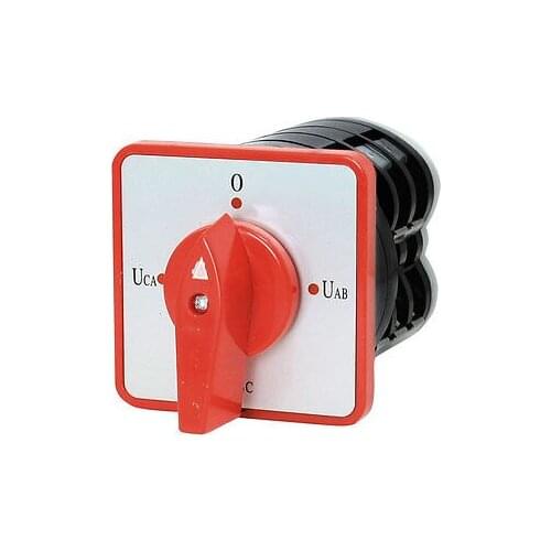 AC500V 16A 4 Position Rotary Cam Universal Changeover Switch