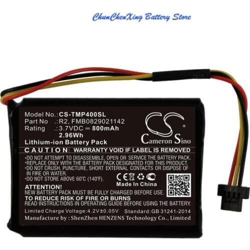Cameron Sino 1100mAh Battery for TomTom 340S LIVE XL, One XL 340, Pro 4000, XL 335M,335S, 335SE,335T,335TM,340M, 340S,340T,340TM