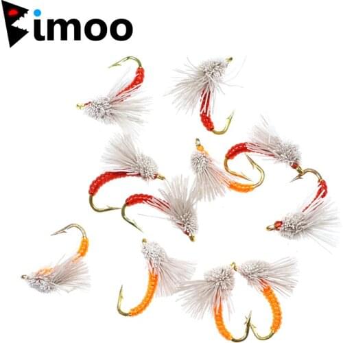 Bimoo 6PCS #16 Serendipity Emergers Nymphs Fly Fishing Bait Lure Fishing Tackle Barb Hook Trout Bluegill Sunfish Perch Angling