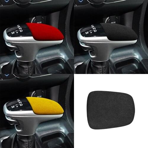For Dodge Charger 2016 2017 2018 2019 2020 2021 Gear Shift Konb Cover Trim Decoration Decal Sticker Suede Car Interior Accessory