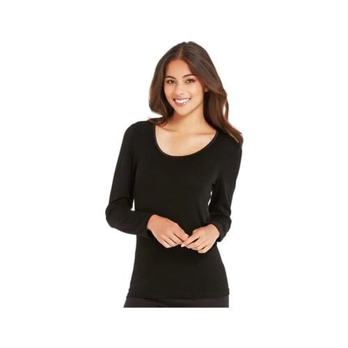 100% Merino Wool Womens Base Layer Womens Merino Wool T Shirt Moisture Wicking Warm Long Sleeve Thermal Shirt Size