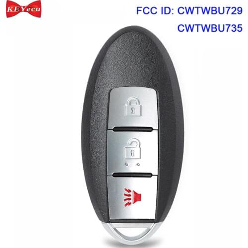 KEYECU for Nissan Armada Maxima Pathfinder Rogue Sentra Versa Remote Key Fob CWTWBU735 CWTWBU729 315MHz