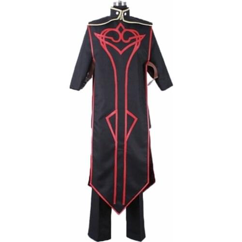 Tales of the Abyss Game Asch Halloween Cosplay Costume Cos Clothes with socks and gloves