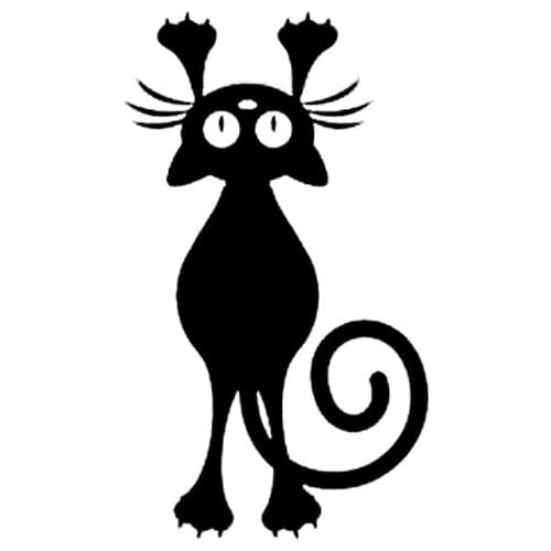 KUCADA lovely cat switch panel sticker for wall decoration mural art decal removable wall sticker diy black wallpaper WP1453