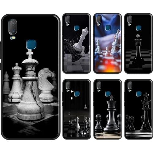 International Chess Pieces Cover For Vivo V20 SE Y11 2019 Y1S Y12 Y17 Y30 Y50 Y81 Y91C V11 Y20 i V17 Neo Phone Case