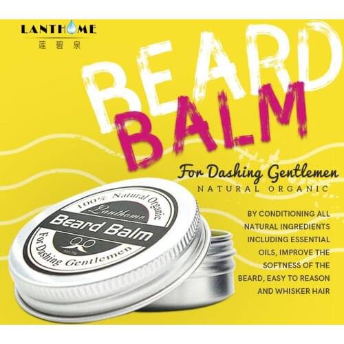 Natural Organic Professional Beard Balm Soften Hair Nourishing Enhancer Beard Conditioner Beard Smooth Styling Moisturizing
