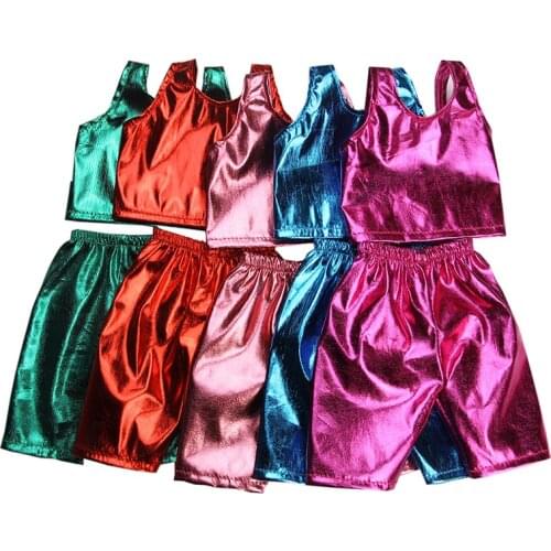 Doll Clothes Color T-Shirt Suit Fit 18 Inch American Doll And 43cm Baby New Born Doll,Our Generation ,DIY Gift For Childrens