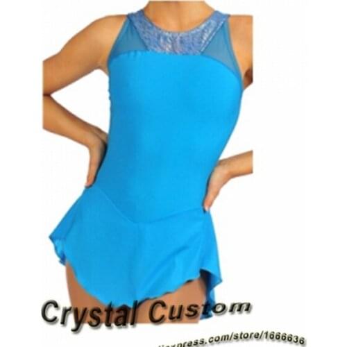 Custom Girls Figure Skating Dresses New Brand Vogue Figure Skating Competition Dress Kids DR3263