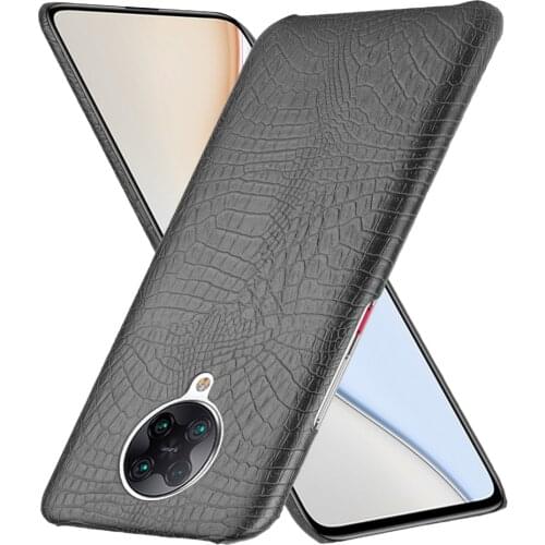 POCO X2 Case Luxury Crocodile Texture PU Leather with Hard Plastic Case on for Xiaomi Redmi POCO F2 Pro