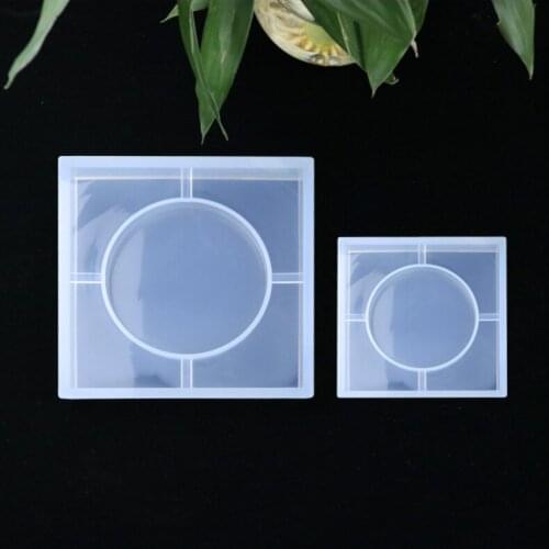 DIY Crystal Epoxy Silicone Mold Square High Translucent Ashtray Handmade High Mirror mould baking tool