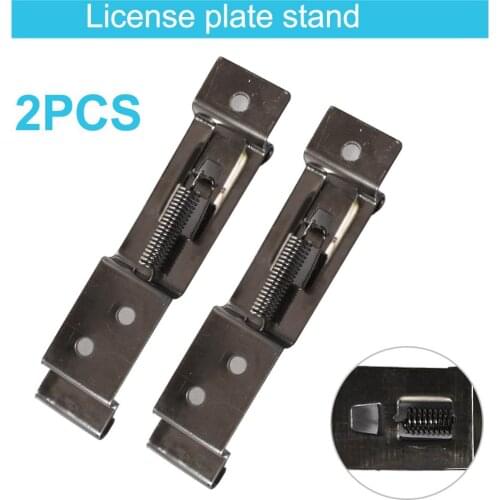 Car License Plate Frame Holder Bracket Trailer Number Plate Clips Spring Loaded Stainless Steel Bracket For Truck Trailer Boat