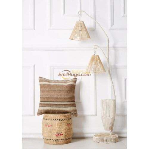 Luxury pillow covers Contracted Kilim Throw Diy Hand Crafted Fine Sofa Chair Decor Wool Couch Throw Interior Decoration