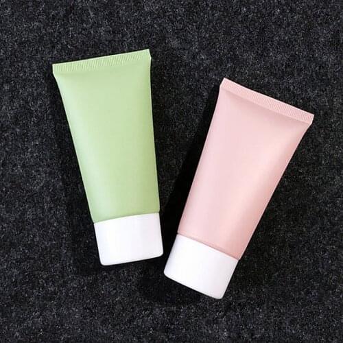 Pink Green 50ML X 50 Empty Soft Tube Cosmetic Lotion Shampoo Containers Facial cleanser Unguent Container Tube Squeeze Screw Cap