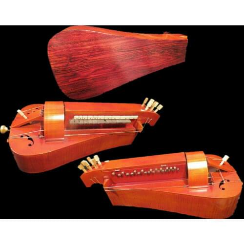 Hand Made 6 strings 24 keys Hurdy Gurdy,cocobolo Maple wood back