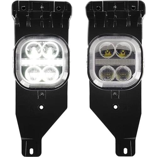 LED Fog Light with Daytime Running Lights Assembly for Ford F250 F350 F450 Super Duty 2005 2006 2007 Driving Fog Lamps