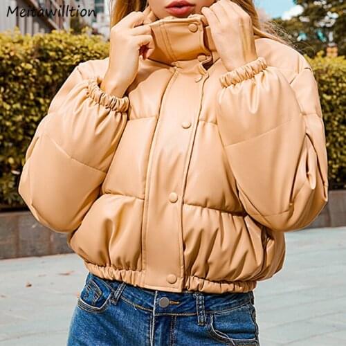 2021 Autumn Winter Warm Women Coats Ladies Long Sleeve Zipper Jackets Female Thick Casual Bread Short Parka Outerwear