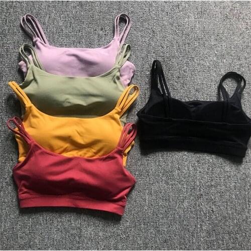 Push Up Women Sports Yoga Bra Fitness Crop Tops Backless Gym Running Yoga Top Breathable Sexy Activewear For Women