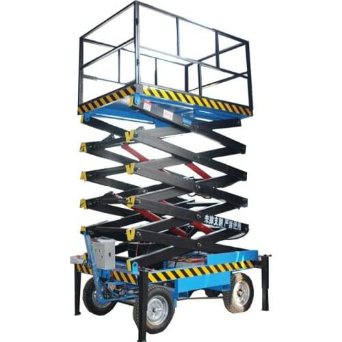 0.3-4m 300kg Aerial work mobile electric lifting platform mobile elevator track lift freight elevator