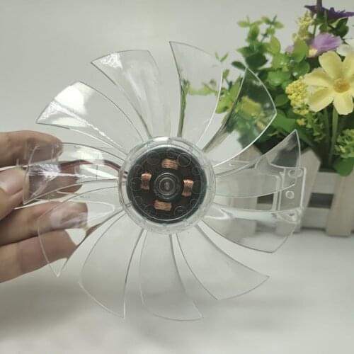 Brushless Fan Chicken Incubator Accessories Cooling Fan Transparent Color Plastic Material 11 Fan Leaves Quiet Low Power 12V