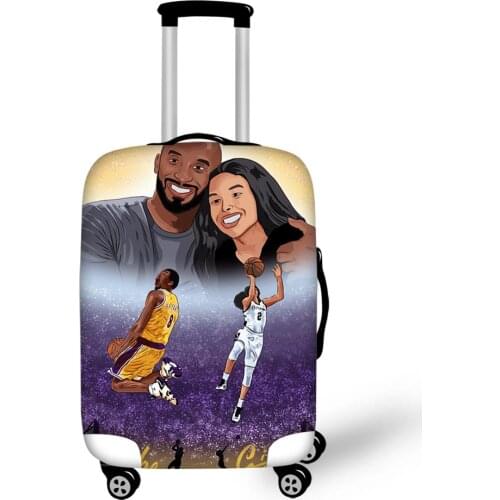 HaoYun Travel Luggage Cover Super Basketball Star Pattern Suitcase Cover Cartoon Elastic Dust-proof & Water-proof Protector