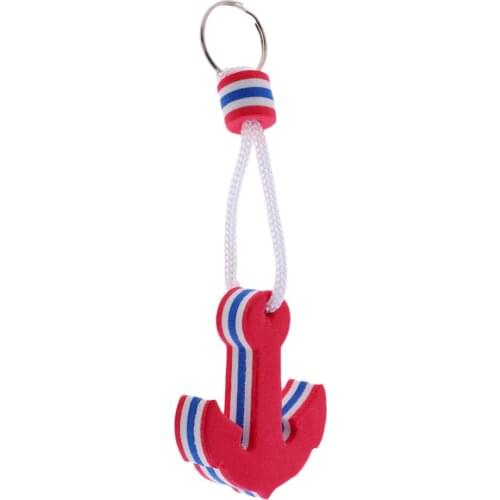 Surfboard / Anchor / Steering Wheel Shaped Foam Floating Key Ring Water Buoyant Keyring Marine Boating Sailing Boat Float