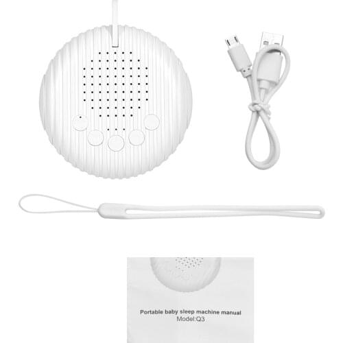 Baby White Noise Machine USB Rechargeable Timed Shutdown Sound Machine Sleep Soother Relaxation Monitor For Office Baby Adult