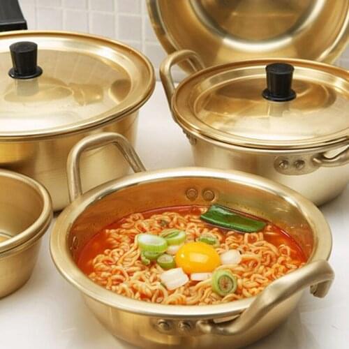 Korean Pot Ramen Aluminum Soup Pot Noodles Soup Cooking Pot Fast Heating For Kitchen Cookware Kitchen Лапша Быстрого Питания