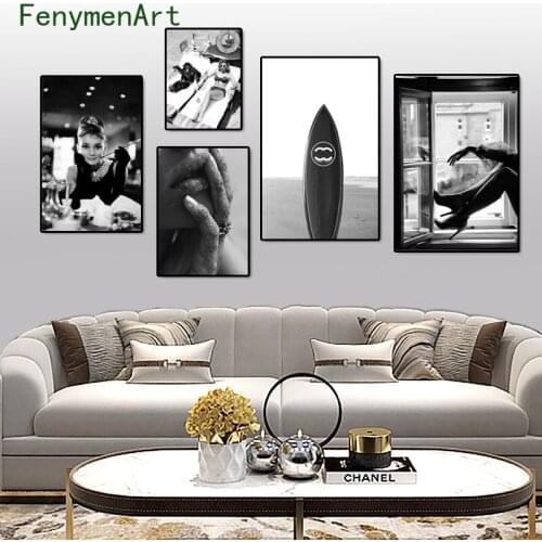 Fashion Coco Posters HD Print Modern Art Trendy Canvas Painting For Woman girl Living Room Home Decor Vogue Wall Pictures