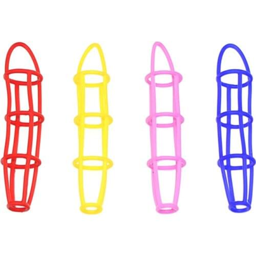 New Soft Silicone Penis Sleeve Extender Net Delay Ejaculation Sexy Erotic Toy Cage Cock Ring Sex Products Penis Sex Toys for Men